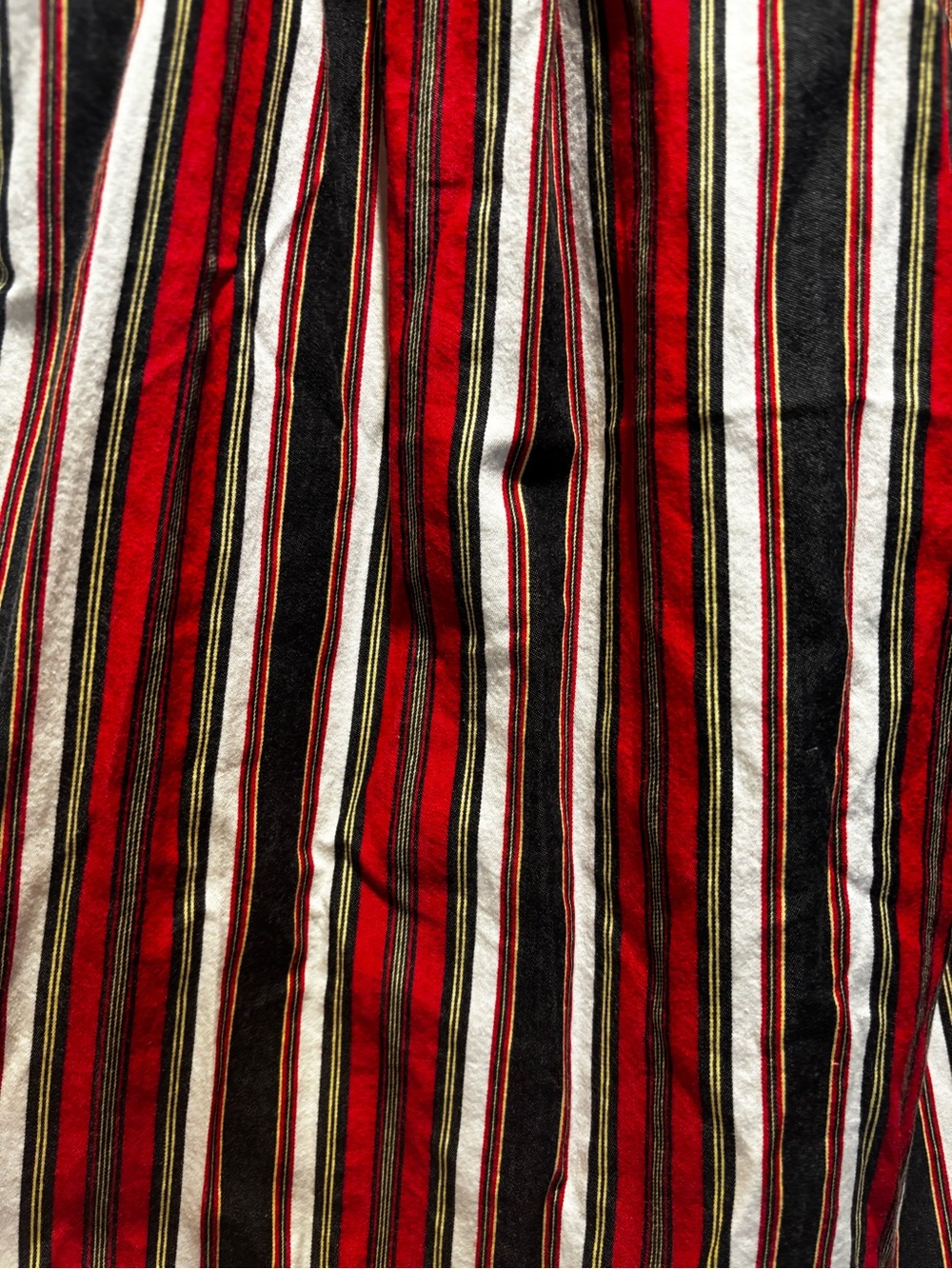 Doen Red, Black & Cream Striped Mini Dress - Picture 6 of 9